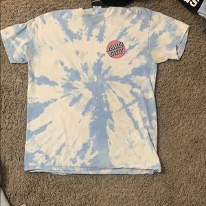 santa cruz blue rye die shirt. Size medium